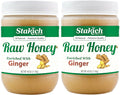 Stakich GINGER Enriched RAW HONEY - Pure Unprocessed Unheated - 5 lb (80 oz)