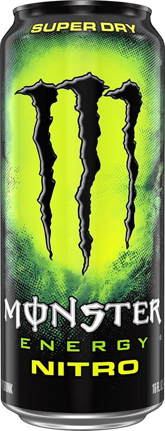Monster Energy Nitro Super Dry Maximum Strength Energy Drink 16 ounce | Pack of 15