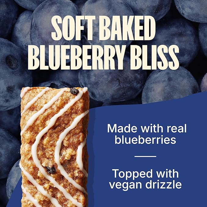 MadeGood Mornings Soft Baked Breakfast Bars Blueberry 1.06 Oz (30 Count) Gluten Free Snacks