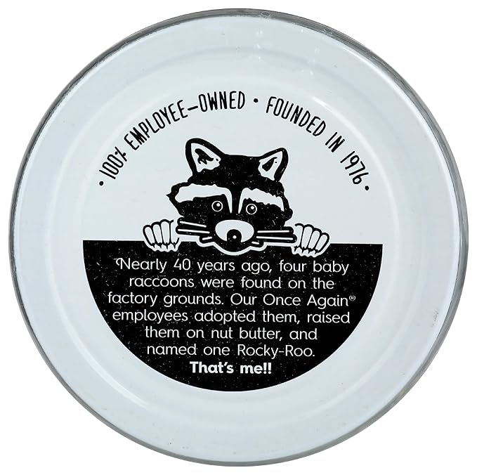 Once Again Organic Creamy Almond Butter 16oz - Roasted - Salt Free Unsweetened - USDA Organic Gluten Free Certified Peanut Free Vegan Kosher Paleo - Glass Jar… (1 Pack)