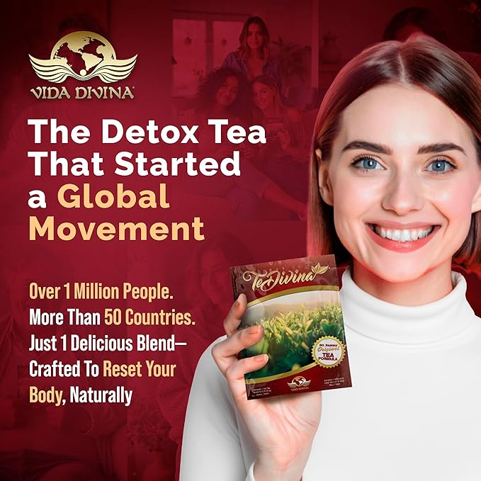 TeDivina Plant-Based Cleansing Formula Caffeine-Free Wellness Drink with 12 Blended Ingredients Colon Support Original Flavor 0.3oz (Pack of 1)