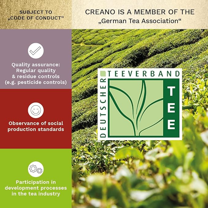 Creano Tea Flowers Mix Golden Gift Set Blooming Tea with Glass Teapot White Green &amp Black Tea in 6 Varieties Tea Flower Blooming Tea Gift for Women