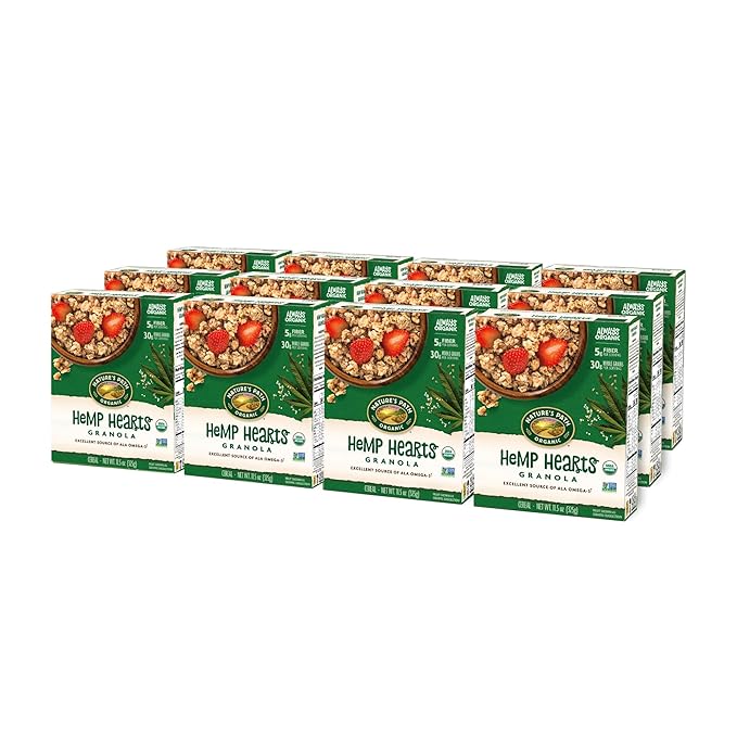 Nature's Path Organic Hemp Hearts Granola 11.5 oz (Pack of 12) Non-GMO