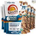 Grandy Organics Dark Chocolate Coconola Granola Certified Organic Gluten Free Granola Grain Free Chocolate Flavored Coconola Kosher Certified Paleo Friendly 9oz Each Pack of 6