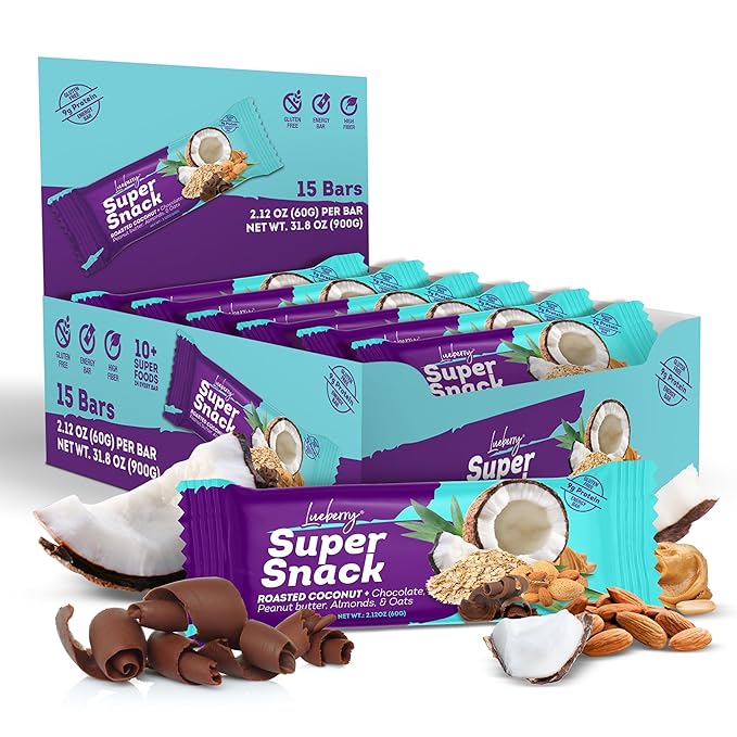 Lueberry Super Snack Bar - Coconut 31.8oz (15 Bars)
