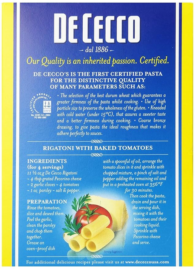 Rigatoni #24 16 Ounces (Case of 20)