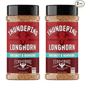 Fire &amp Smoke Society Thundering Longhorn Steak Seasoning | BBQ Rubs Steak Rub for Smoking and Grilling Meat | Brisket Burgers Dry BBQ Rubs and Spices | XL (2-Pack)