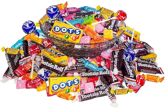 Easter Assortit Fruit &amp Chocolate Candy Mix – Tootsie Roll Fruit Chews Chocolate Midgees Starburst Dots &amp Pops Variety 9.5 Lb Bulk Pack Individually Wrapped (152 Oz)