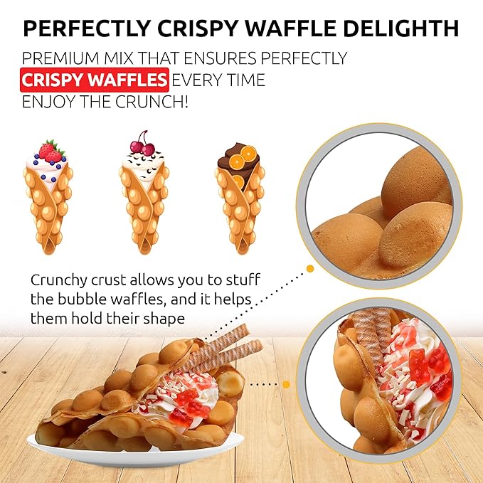 OldSoul Baking Mix | Dough Mix | Bubble Waffle Batter Mix | Original Flavor (5 Lbs Traditional)