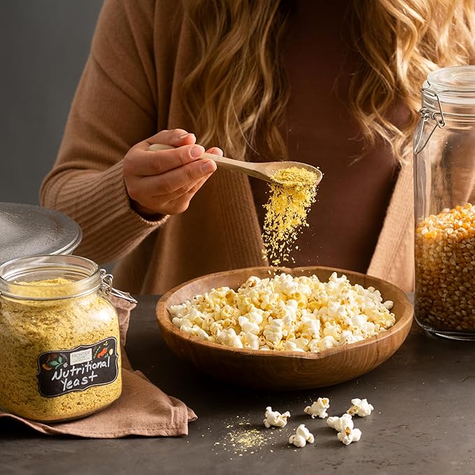 Frontier Co-op Organic Nutritional Yeast Flakes 16 Oz Bulk Bag - Essential B Vitamins Non-Irradiated Kosher Yeast - Parmesan Cheese Substitute