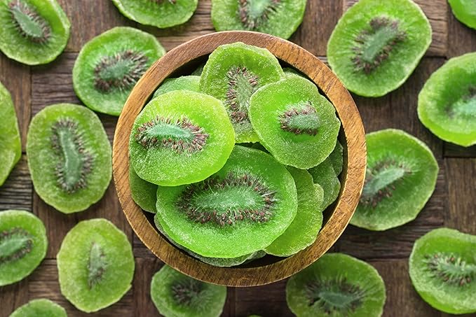 Farm Fresh Nuts Dried Kiwi Fruit Snacks 3Lb Bag – Kiwi Slices Fruit for Snacking Desserts Cocktails – Safely Sealed Bag for Prolonged Freshness – Long Shelf Life
