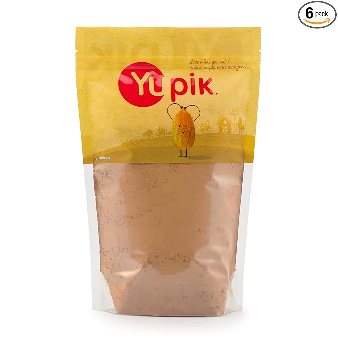 Yupik Natural Cocoa Powder Unsweetened 2.2 lb (35.2 oz) Pack of 6 Gluten-Free GMO-Free Kosher Vegan Dairy-Free No Sugar Added No Additives Excellent Source of Fiber &amp Iron