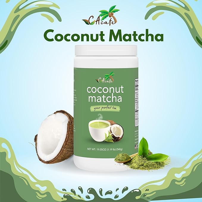 CAcafe Coconut Matcha and Collagen Coffee Variety (2-Pack)