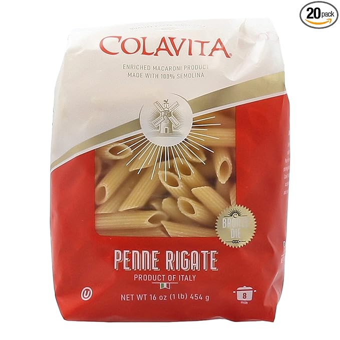 Colavita Pasta - Penne Rigate 1 Pound - Pack of 20