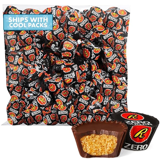 Zero Sugar Miniatures Dark Chocolate 2 Pound Zero Sugar Peanut Butter Cups Delights Indulgent Dark Chocolate Peanut Butter Cups For Enjoyment Perfect For Snacking Parties and Gifts
