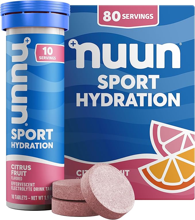Nuun Electrolyte Drink Tabs Citrus Fruit 8 Count 1.8 Ounce