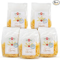 isiBisi 5 Pack Mix 3-Pack Elbow and 2-Pack Tubetti Pasta - Vegan Non-GMO Made in Italy