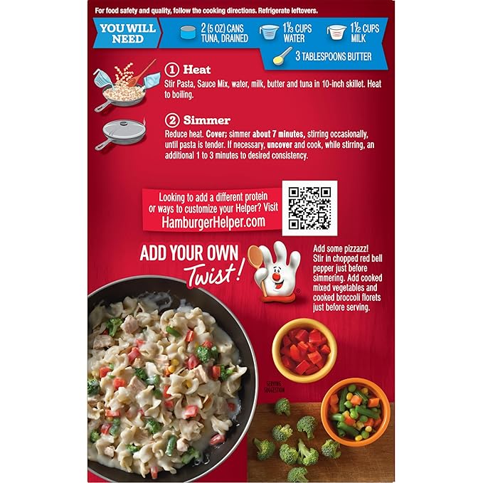 Tuna Helper Creamy Pasta Meal (5.5 oz - 12 Pack) No Artificial Flavors Ready in 3 Easy Steps Quick Meals for Midweek Dinners Busy Evenings &amp Families On-the-Go