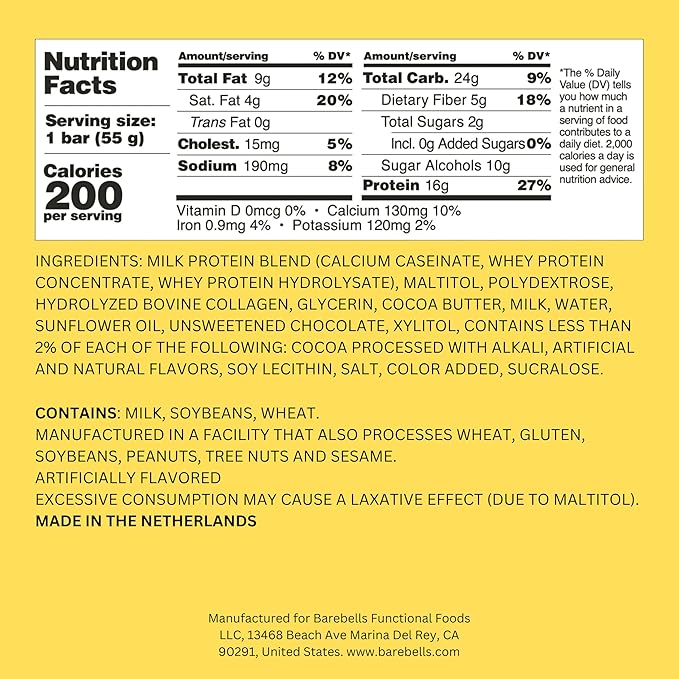 Barebells Protein Bars Bundle – Salty Peanut &amp Caramel Choco Soft Protein Bars 24 Count Total 16-20g High Protein Chocolate Snack Bars with Low Sugar Breakfast or Post-Workout Snack