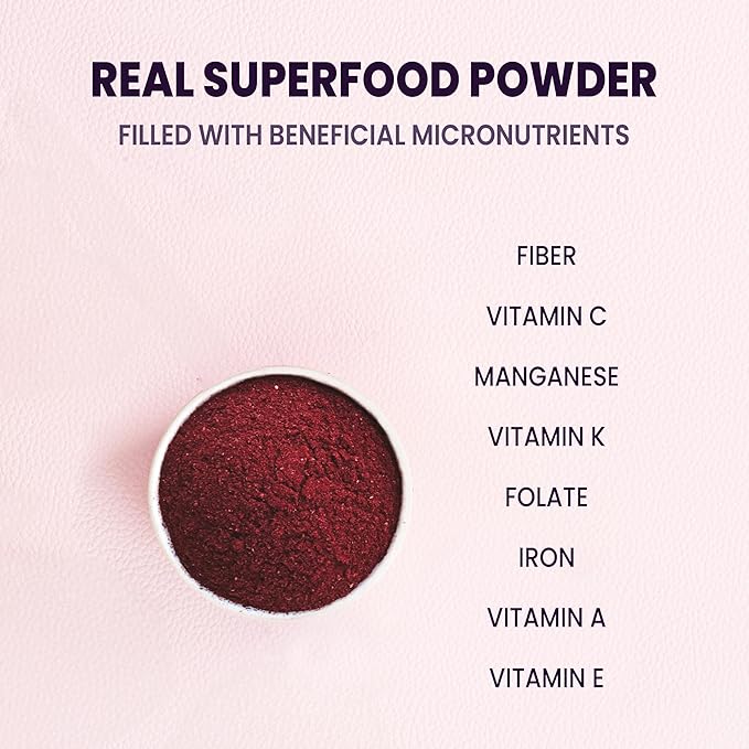 Jungle Powders Whole Black Freeze Dried Raspberries 3.2oz &amp Organic Aronia Berry Powder 5oz - No Sugar Added Antioxidant-Rich Superfoods for Snacking Baking Smoothies and Immune Support