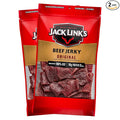 Jack Link's Beef Jerky Original Large Jerky Bags - Flavorful Meat Snacks Ready to Eat Protein Snacks with 10g of Protein per Serving Made with 100% Beef - 9 Oz. (Pack of 2)
