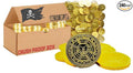 Pirate Chocolate Doubloons – 3 lb Bulk Box 240 Belgian Milk Chocolate Coins Foil Wrapped Candy – Kosher OUD Crush-Proof Packaging – Foiled Again!