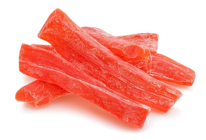 Farm Fresh Nuts Dried Papaya Fruit Snacks 5 Lb Bag – Papaya Strips for Snacking Desserts Baking – Safely Sealed Bag for Prolonged Freshness – Delicious Tropical Taste