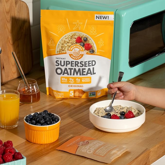 Manitoba Harvest Superseed Oatmeal Original Vegan Friendly Kosher Non-GMO 7 Ounce (Pack of 6)