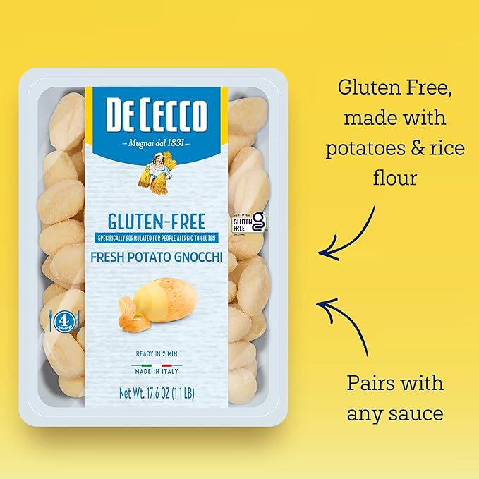 De Cecco Potato Gnocchi Gluten Free 17.6 Ounces (Pack of 12)