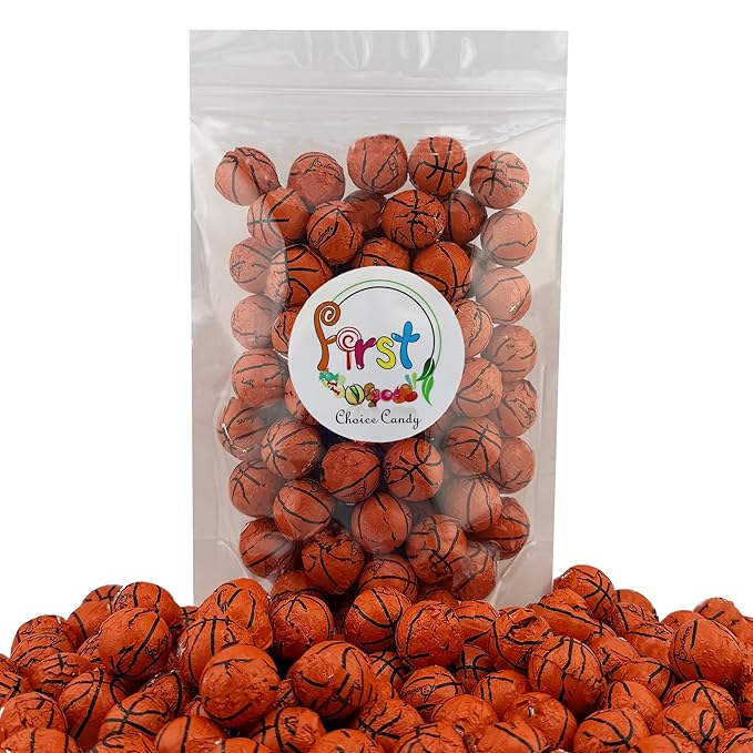 FirstChoiceCandy Milk Chocolate Foil Wrapped Balls (Basket Balls 5 Pound)