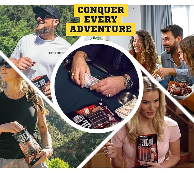 JailHouse Beef Jerky Teriyaki | High-Protein Snacks for adults Gluten-Free Jerky Fuel for Active Lifestyles | Uncut Mob Taste | Your Poker Table Carnivore Snax | The Perfect Gourmet Gift for Men