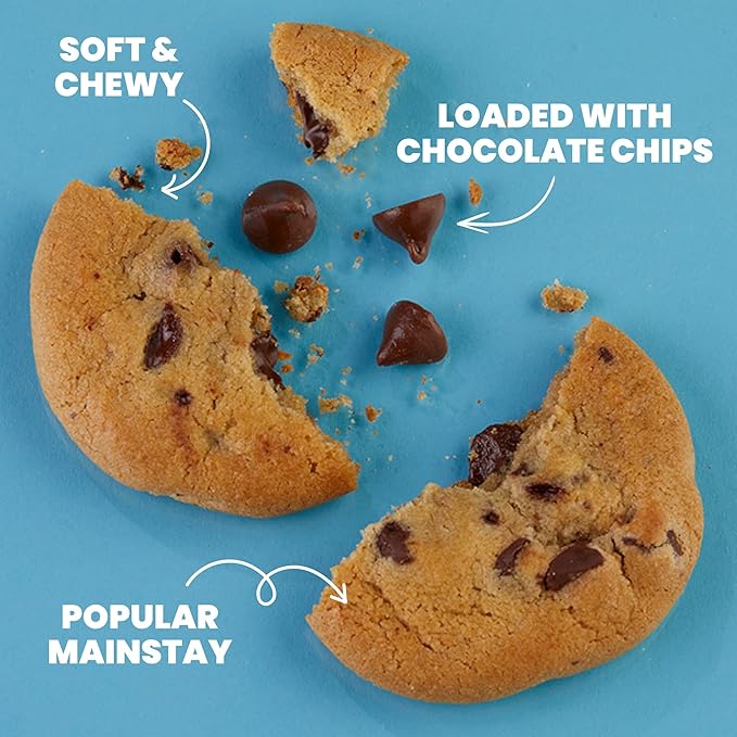 Cheryl's Cookies® Chocolate Chip Cookie Gift Box w/12 Soft &amp Chewy Chocolate Chip Cookies Individually Wrapped in Gift Box Kosher For Any Occasion Family Friends Loved Ones Coworkers