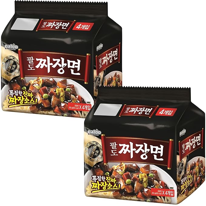 Paldo Lee Yeonbok Myun/Jjamppong Noodle Soup Jjajang 7.16 Ounce (Pack of 8)