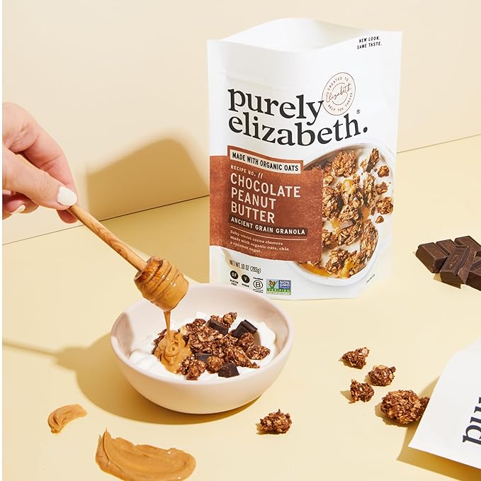 Purely Elizabeth Chocolate Lovers Variety Pack Made with Organic Oats and Ancient Grains Gluten-Free Non-GMO (3 Ct)
