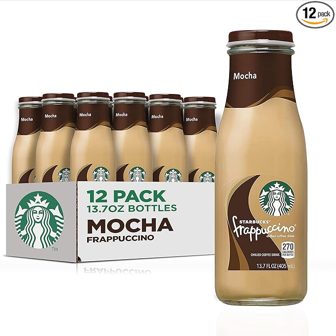 Starbucks Frappuccino Coffee Drink Mocha 13.7 fl oz Bottles (12 Pack)