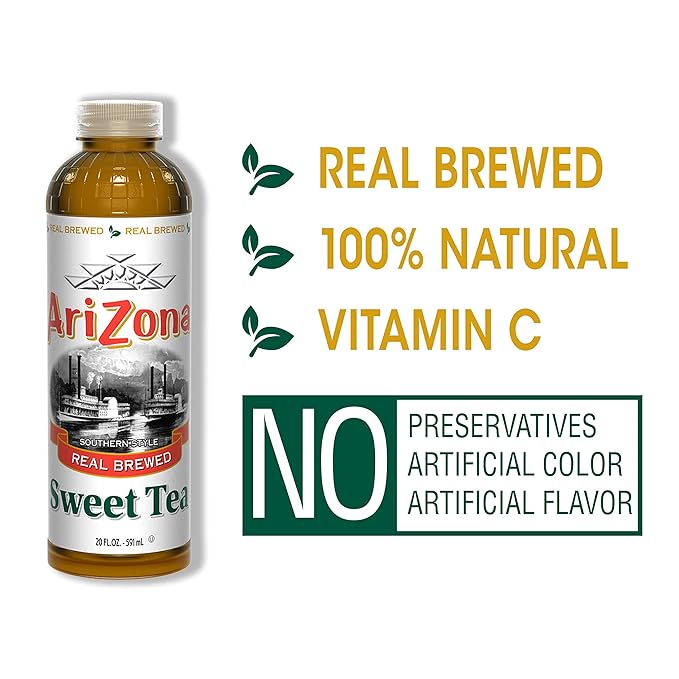 AriZona Sweet Tea Premium Brewed Southern Style 20 Fl Oz Pack of 24