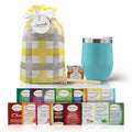 Tea Gift Set for Women &amp Men – Includes Assorted Teas Elegant Mug &amp Honey (Teal)