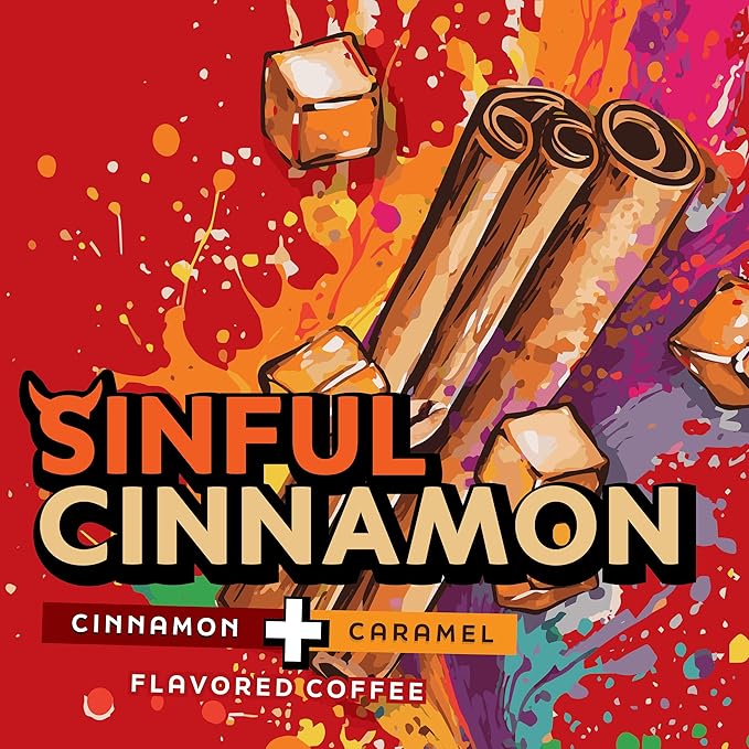Java Factory Coffee Pods Cinnamon Flavored Coffee Compatible with K Cup Brewers Including 2.0 Sinful Cinnamon 40 Count