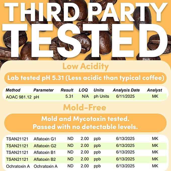 Sarasota Coffee Whole Bean Signature House Breakfast Blend | Medium Roast Gourmet Coffee Beans | Low Acid Mold Free Specialty Grade Bulk Beans | 5lb (80 oz)