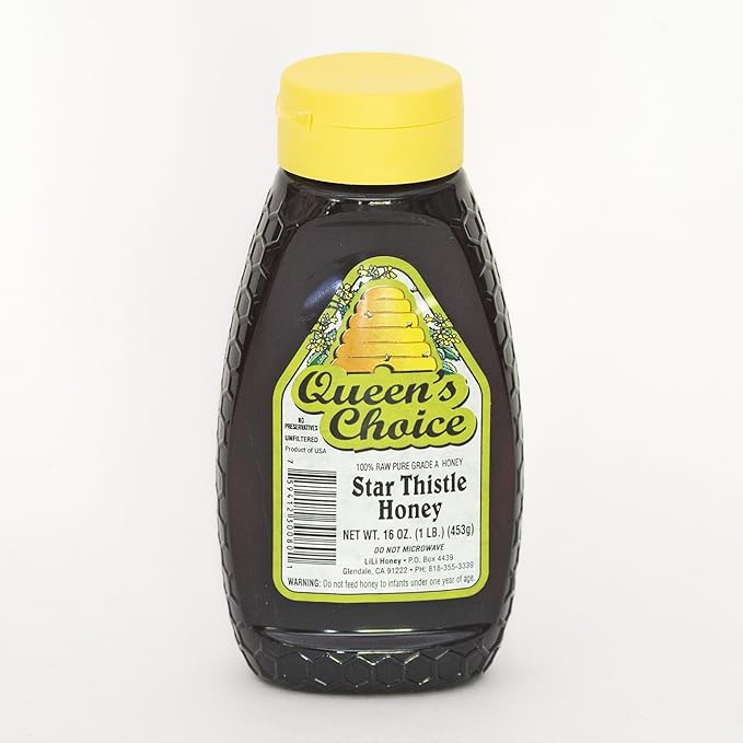 California Raw Star Thistle Honey 16 Oz. 1LB 453g Pure Natural Grade A Gift Wrapped