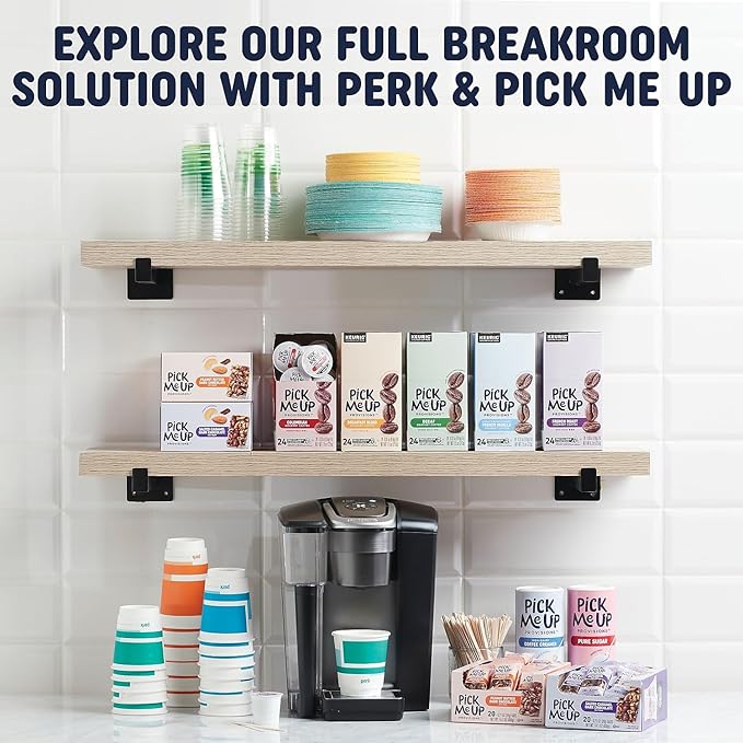 Pick Me Up Provisions French Roast Coffee Fraction Packs Dark Roast Ground Coffee Single‑Serve Fraction Packets 42 Count Carton Bold Flavor Coffee for Office Breakroom