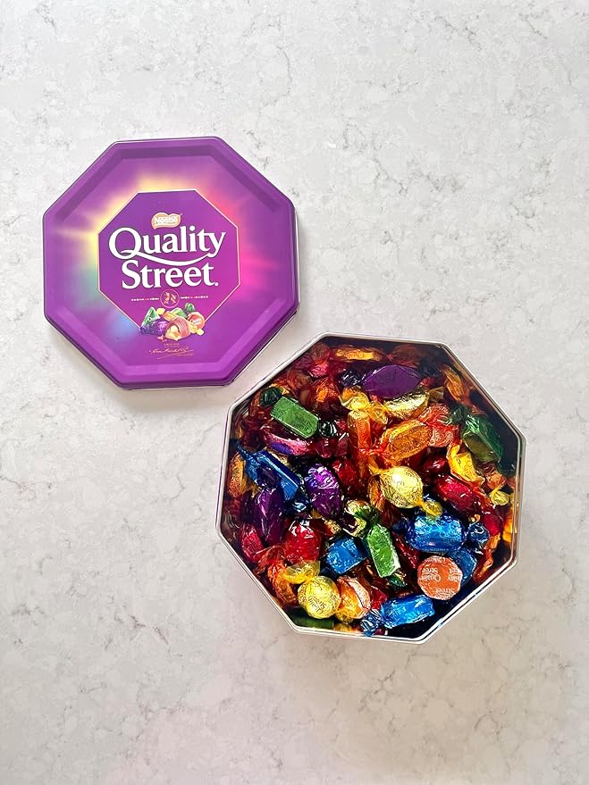 Quality Street Chocolate Tin (1 Unit Per Order) - Gourmet Christmas Gift for the Holidays