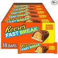 REESE'S FAST BREAK Chocolate Peanut Butter and Nougat King Size Candy Bars 3.5 oz (18 Count)