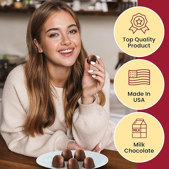 Queen Anne Milk Chocolate Covered Cordial Cherries | 19.8 oz | 30 Piece Gift Box | Whole Cherry Sweet Creamy Fruity Flavor