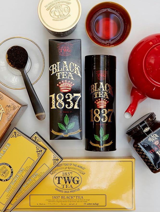 TWG Tea | 1837 Black Tea | Black Tea | Fruits &amp Flowers | Haute Couture Tin 100g | Gift Set