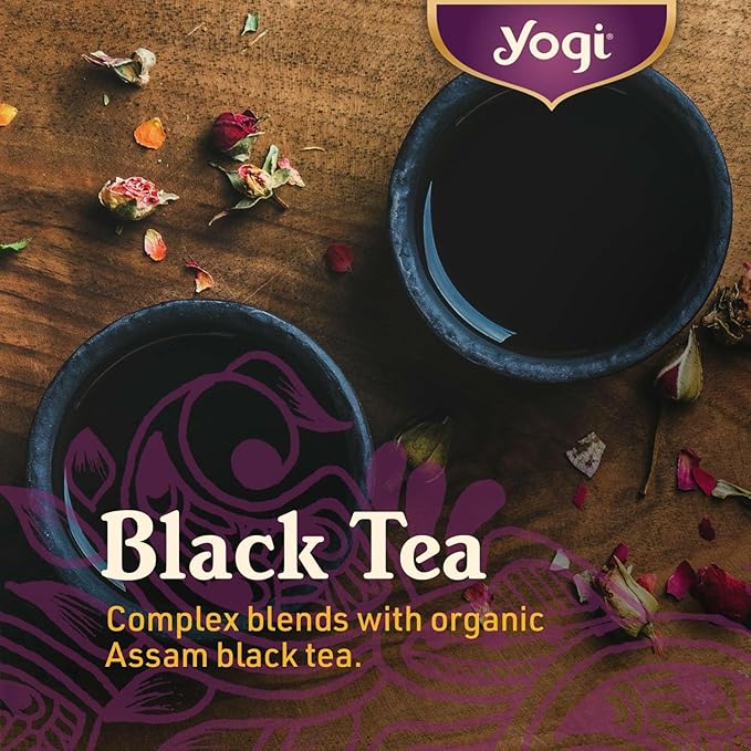 Yogi Tea Vanilla Spice Perfect Energy Tea - 16 Tea Bags per Pack (6 Packs) - Organic Vanilla Energy Tea - Focus Tea - Includes Green Tea Black Tea Ashwagandha L-Theanine &amp More