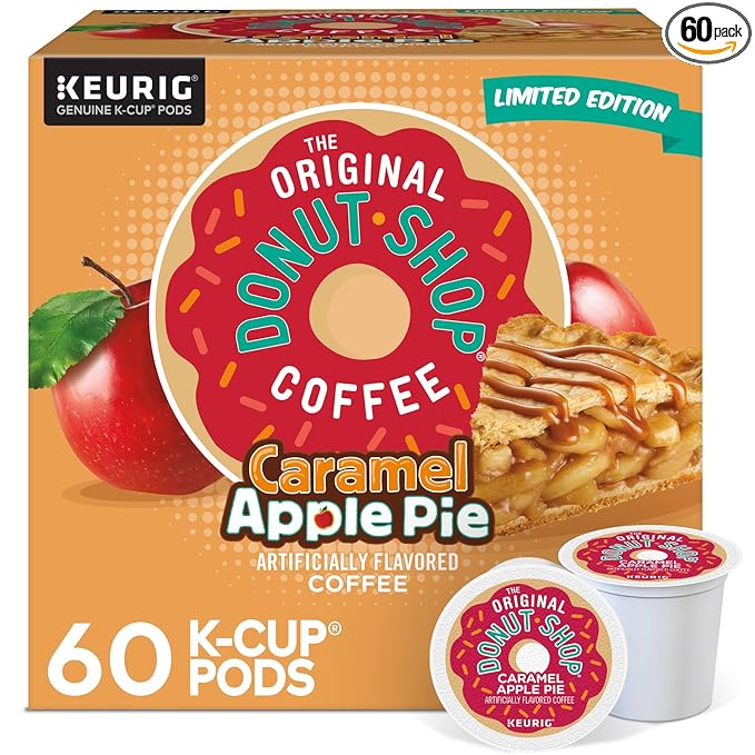 The Original Donut Shop Caramel Apple Pie Coffee Keurig K-Cup Pod Light Roast 60 Count
