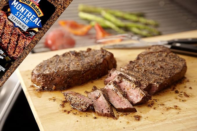 McCormick Grill Mates Montreal Steak Seasoning 29 oz (Pack of 2) with By The Cup Swivel Spoons