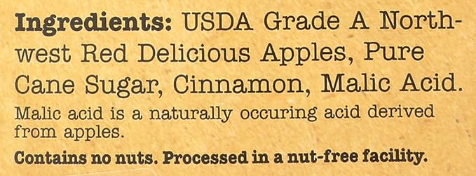 Sisters Fruit Company Apple Chips Cinnamon Apple All Natural Gluten-Free Fat-Free (Contains SIX 2.25 OZ. Bags)