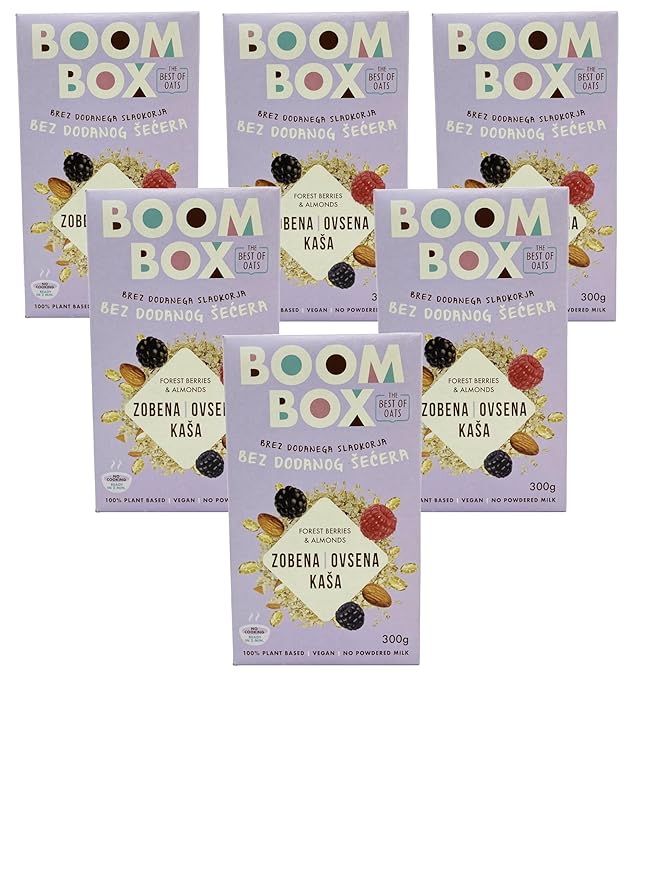BOOM BOX Forest Berry Almond Oatmeal - 30 g - Healthy Breakfast Choice